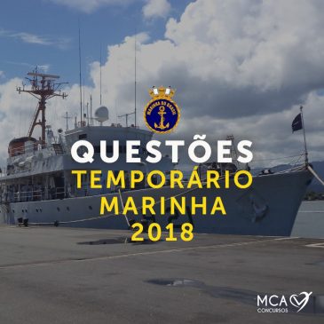 Questões Temporário Marinha 2018