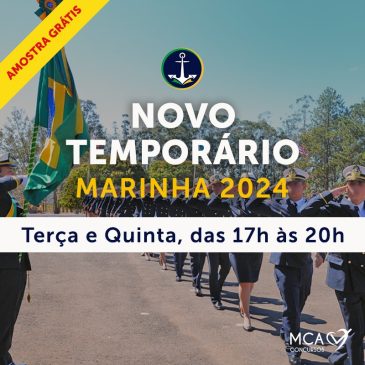 NOVO Temporário Marinha 2024 – Amostra Grátis