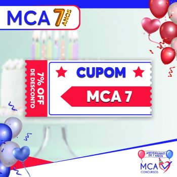 Cupom MCA 7 Cupom MCA 7