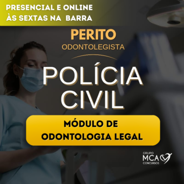 NOVO MÓDULO PRESENCIAL DE ODONTOLOGIA LEGAL 2026 ÀS SEXTAS